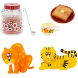 Aderia Retro Miniature Collection Vol.3 [Assorted 4 type set (1.Storage bottle 3L Hanamawashi/2.Wide mug Zoomate/4.Zoomate Leopard/5.Zoomate Tiger)]