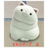 Ushihito's Pocha Pocha Cat-sama Flocky Figure Part.3 [5.Sitting pose White]