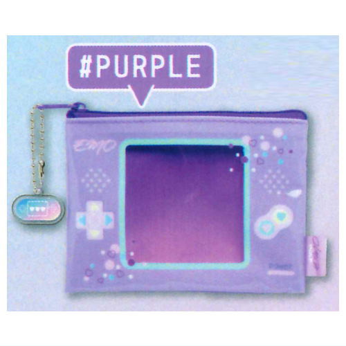#RETORONIA emotional clear pouch [4.PURPLE]
