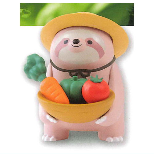 Sloth farmer mascot figure new color ver. [3.Harvest]