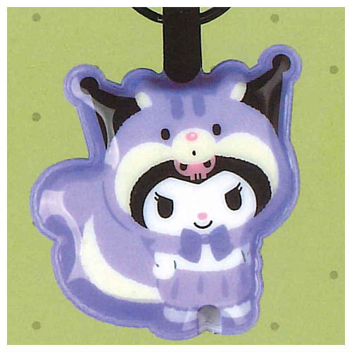 Sanrio Characters Forest Animal PUSH Light Key Ring [5.Kuromi]