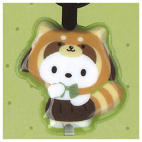 Sanrio Characters Forest Animal PUSH Light Key Ring [7.Pochacco]