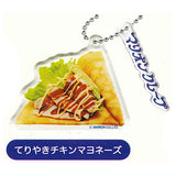 Marion crepe acrylic key chain [7.Teriyaki chicken mayonnaise]