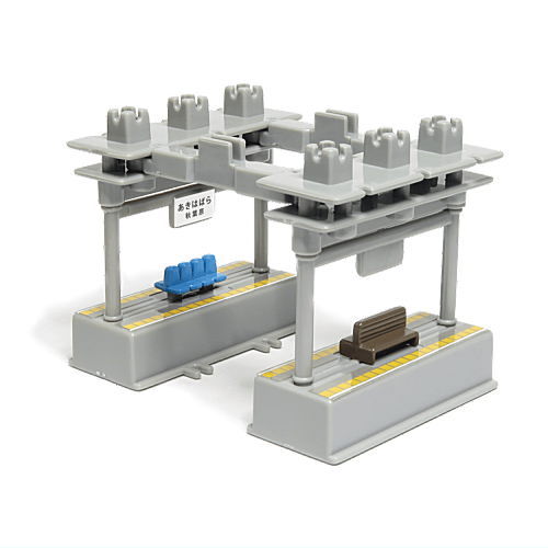 Mini Motor Train Part.4 New and Old Yamanote Line [15.[Structure] Three-dimensional platform]