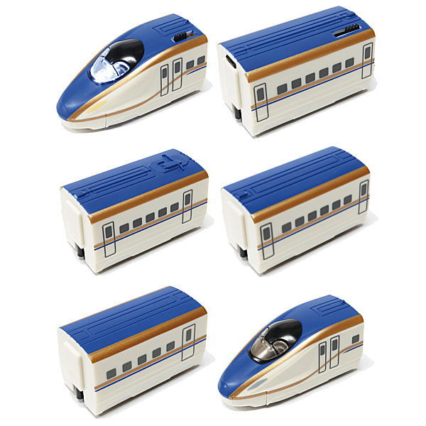 Mini Motor Train Part.3 E7 Series Hokuriku Shinkansen & 500 Series Sanyo Shinkansen [A.E7 Hokuriku Shinkansen 6 types set (1.2.3.4.5.6.)]