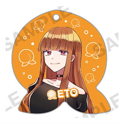 Colorful peach Jewel Acrylic Strap [8.Eto]