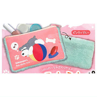 Schnauzer fuwafuwa pouch [1.Pink x Blue]