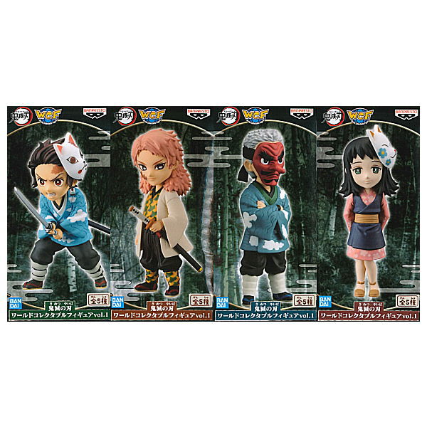 Kimetsu no Yaiba World Collectable Figure vol.1 [Assorted 4 type set (1.Tanjirou Kamado/2.Sakonji Urokodaki/3.Sabito/4.Makomo)]