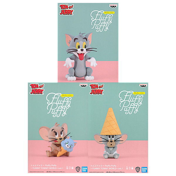 Tom and Jerry Fluffy Puffy YUMMY YUMMY WORLD vol.1 [All 3 type set(Full Complete)]