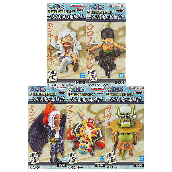 ONE PIECE World Collectable Figure Wano Country Onigashima hen Part.11 [All 5 type set(Full Complete)]