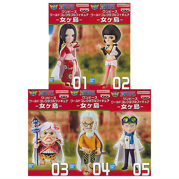 ONE PIECE World Collectable Figure Nyogashima [All 5 type set(Full Complete)]