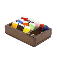 Miniature Wooden box thread set [B (B-82)]