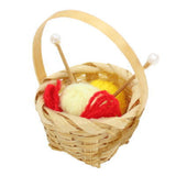 Miniature Basket-filled yarn ball set [B (D-40)]