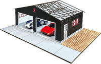 Cobaanii mokei workshop 1/64 2 car garage assembly kit