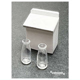 cobaanii mokei 1/12 scale milk bottle and milk box assembly kit [SP-012]