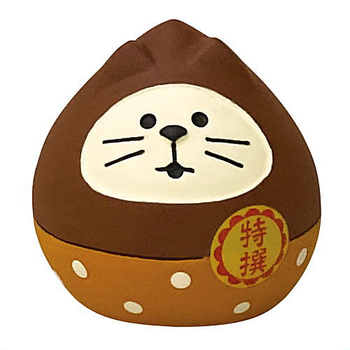 [Fruit Cat Daruma: Chestnut (ZCB-28562)] DECOLE concombre Minori no Aki