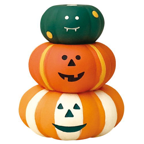 [Pumpkin stool set (ZHW-28882)] DECOLE concombre Concon farm Halloween harvest festival