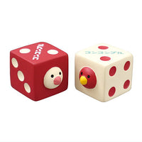 Dice Java sparrow (red and white set) (ZXS-86476X)DECOLE concombre