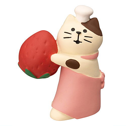 [Strawberry carrying cat (ZCB-62723)]DECOLE concombre