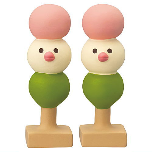 Java sparrow Dango Bonbori (set of 2) (ZMM-62335L) DECOLE concombre