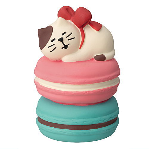 Kitten and Tsumitsumi Macaron (Tricolor)(ZCB-90307) DECOLE concombre chocolate 2024