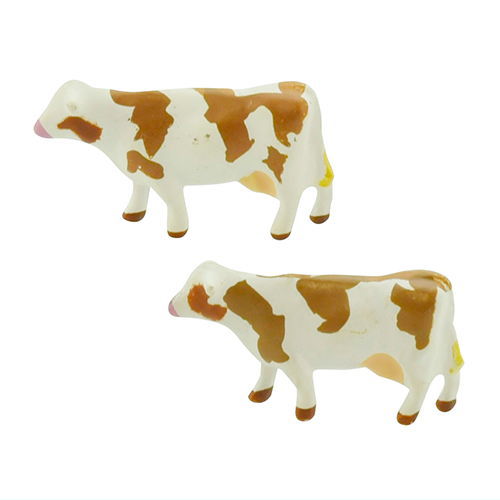 [Dairy cow: brown (2)] Diorama collection craft 1/150 scale