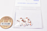 [Dairy cow: brown (3)] Diorama collection craft 1/150 scale