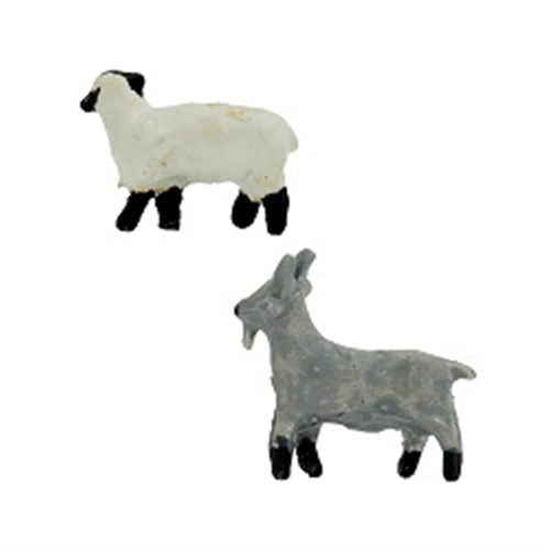 [Sheep and Goat (2)] Diorama collection craft 1/150 scale