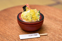 Miniature food "Special Tendon: (Red)" Artist: Kyoto Mamehiro (1/12 scale)