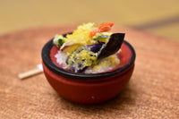 Miniature food "Special Tendon: (Red)" Artist: Kyoto Mamehiro (1/12 scale)