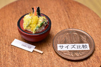 Miniature food "Special Tendon: (Red)" Artist: Kyoto Mamehiro (1/12 scale)