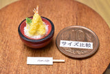 Miniature food "Shrimp Tendon: (Red)" Artist: Kyoto Mamehiro (1/12 scale)