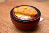 Miniature food "Katsudon: (Red)" Artist: Kyoto Mamehiro (1/12 scale)