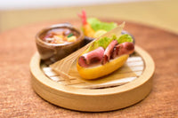 Miniature food "Lunch set A (roast beef sandwich)" Artist: Kyoto Mamehiro (1/12 scale)