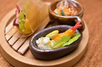 Miniature food "Lunch set A (roast beef sandwich)" Artist: Kyoto Mamehiro (1/12 scale)