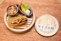 Miniature food "Lunch set A (roast beef sandwich)" Artist: Kyoto Mamehiro (1/12 scale)