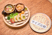 Miniature food "Lunch set B (cat type baguette" Artist: Kyoto Mamehiro (1/12 scale)