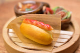 Miniature food "Lunch set C (hot dog)" Artist: Kyoto Mamehiro (1/12 scale)