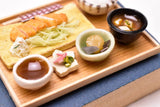 Miniature food "Tonkatsu set meal" Artist: Kyoto Mamehiro (1/12 scale)