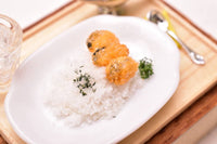 Miniature food "Kaki Fry Curry" Artist: Kyoto Mamehiro (1/12 scale)