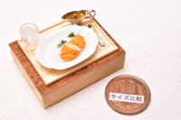 Miniature food "Katsu curry" Artist: Kyoto Mamehiro (1/12 scale)