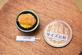 Miniature food "Katsudon: (Black)" Artist: Kyoto Mamehiro (1/12 scale)