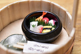 Miniature food Sushi tub Artist: Kyoto Mamehiro (1/12 scale) [Product number: 38477]