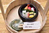 Miniature food Sushi tub Artist: Kyoto Mamehiro (1/12 scale) [Product number: 38477]