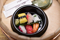 Miniature food Sushi tub Artist: Kyoto Mamehiro (1/12 scale) [Product number: 38477]