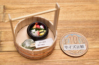 Miniature food Sushi tub Artist: Kyoto Mamehiro (1/12 scale) [Product number: 38477]