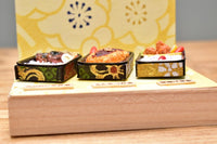 Miniature food Lunch box 3 types set Artist: Kyoto Mamehiro (1/12 scale) [Product number: 38479]