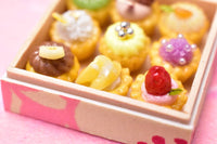 Miniature food Petit tart assortment & small message card 2022 new item [Miniature artist Kyoto Mamehiro limited sale]