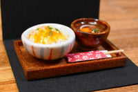 Miniature Food Oyakodon/Small Udon Miniature Artist: Kyoto Mamehiro (1/12 scale) [Item number: 43034] *Not food