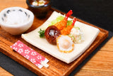 Miniature Food Hamburg steak & Fried Shrimp Set Miniature Artist: Kyoto Mamehiro (1/12 scale) [Item number: 43037] *Not food